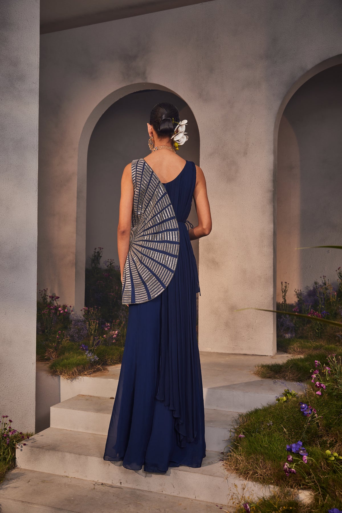 Blue Louisa Shararas Set