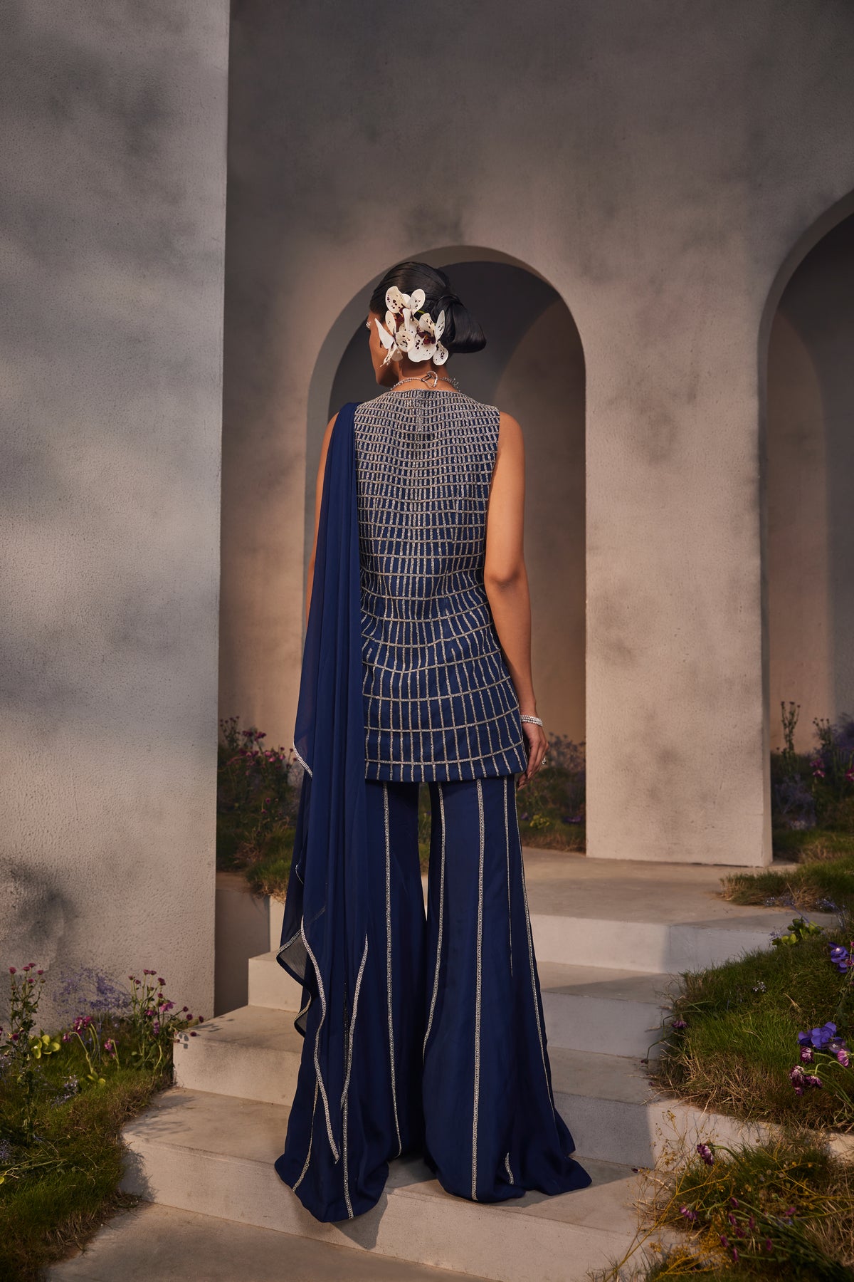 Electric Blue Lia Shararas Set