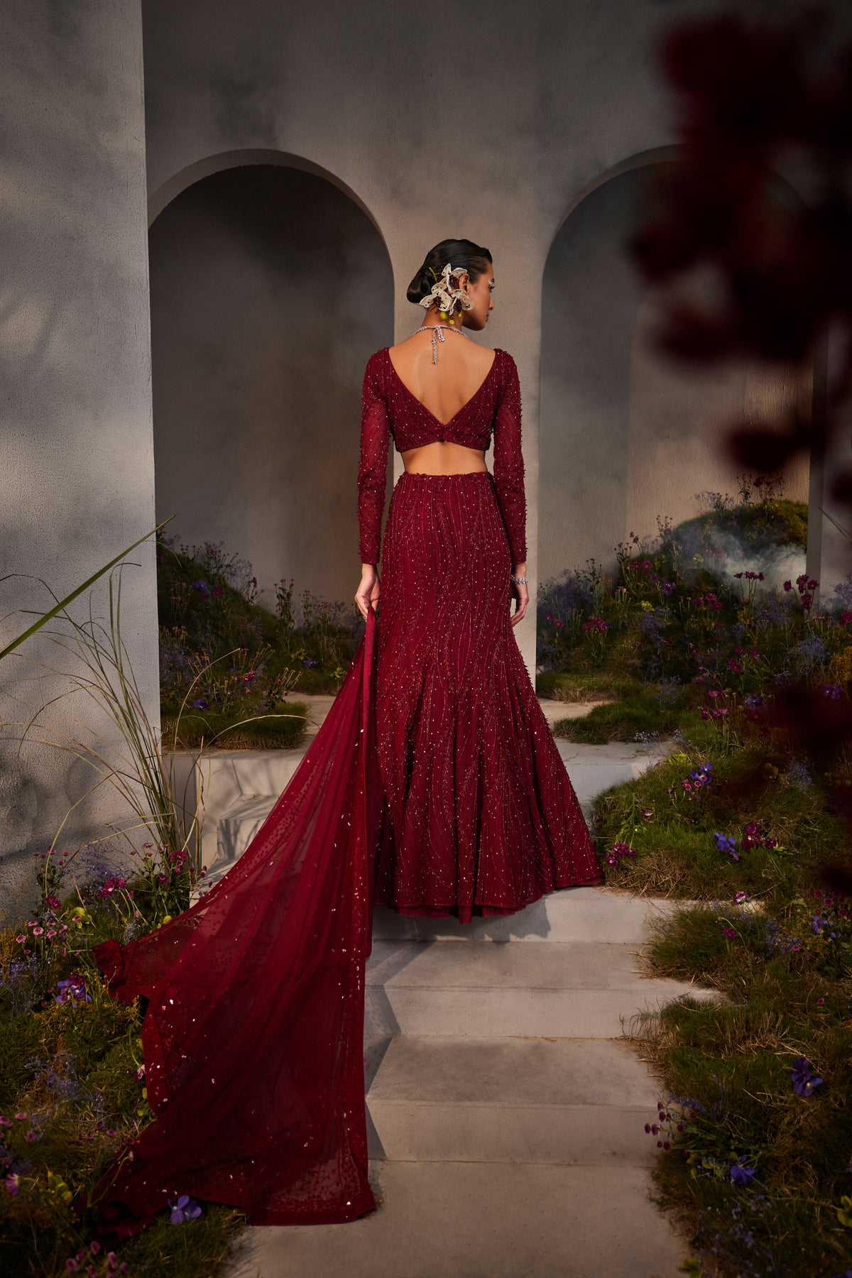 Maroon Lucia Lehenga Set