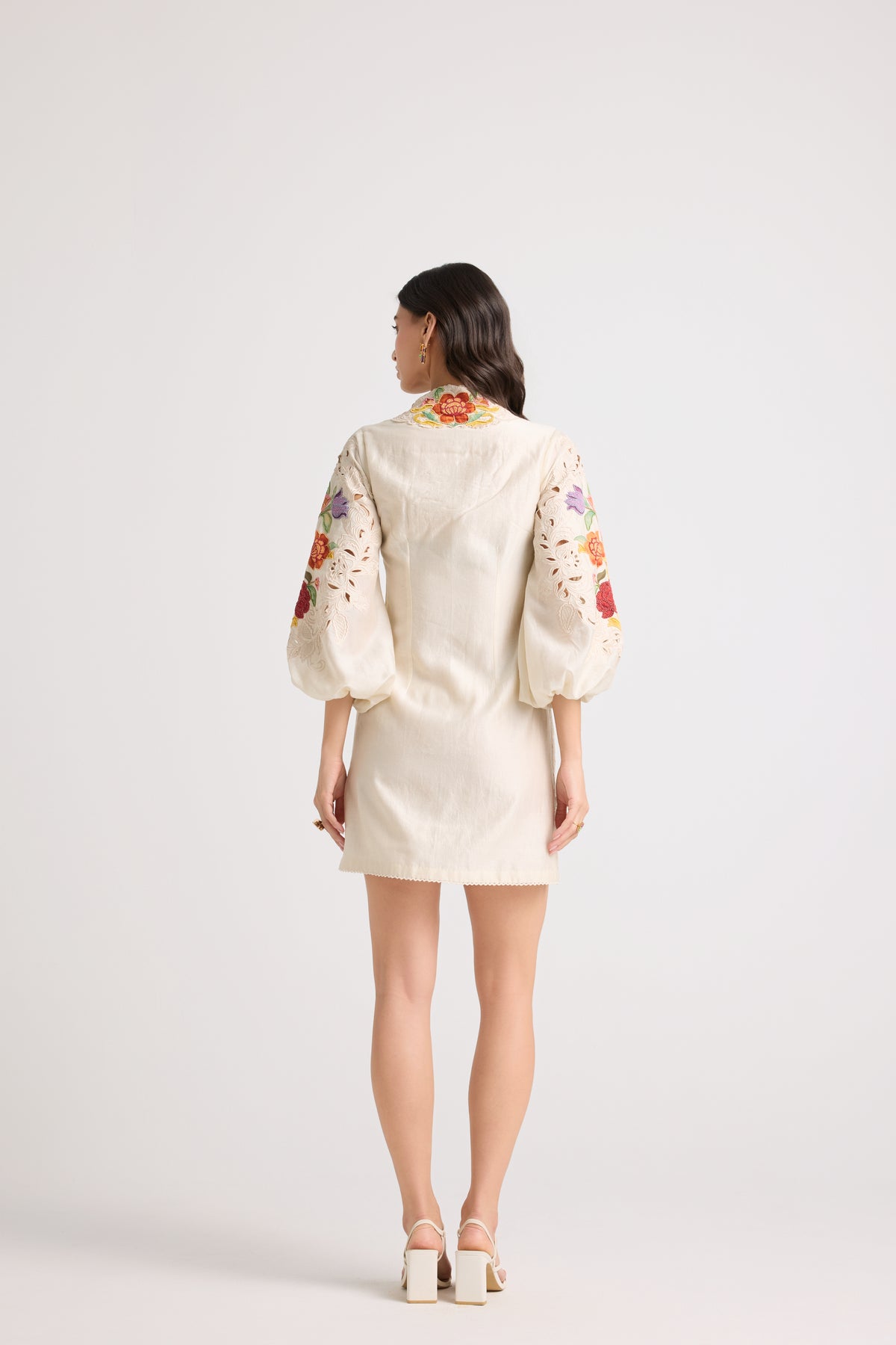 Ivory Cutout Detail Dress