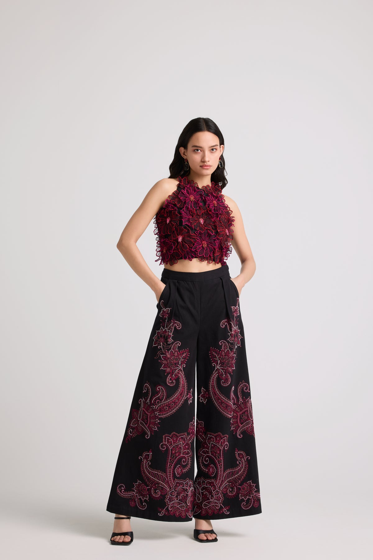 Black Paisley Pants
