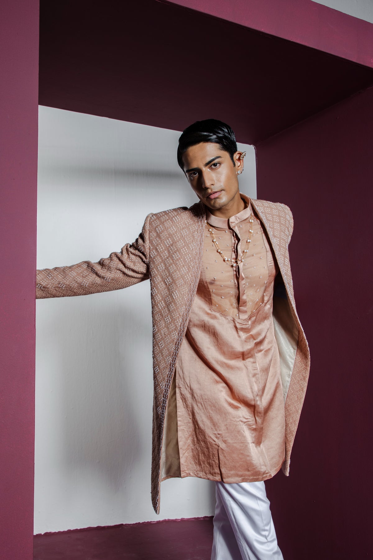 Opulent Open Sherwani Set