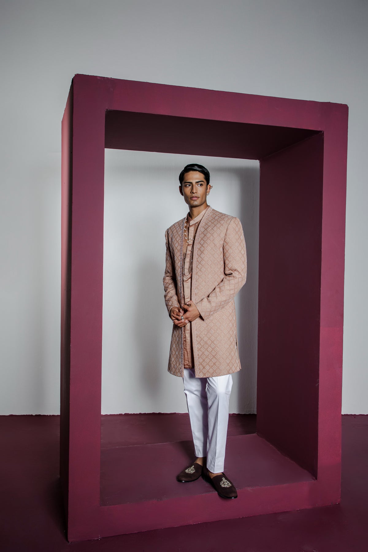 Opulent Open Sherwani Set