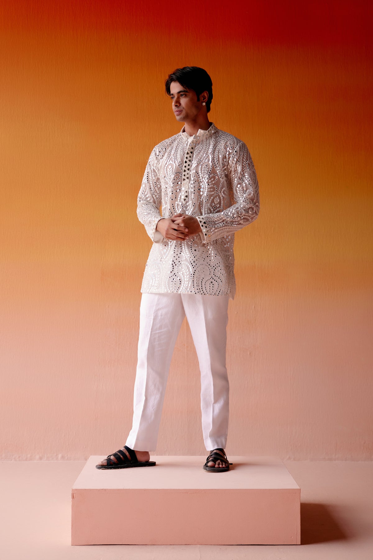 Mirror Work Kurta Set