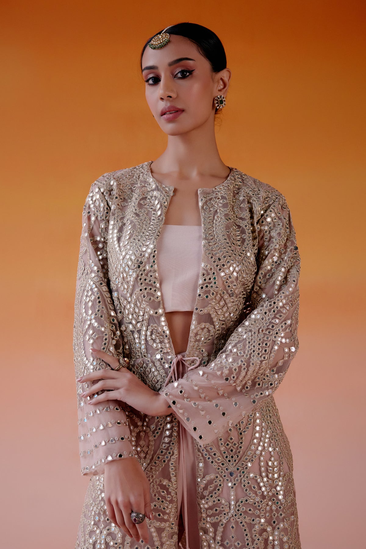 Blush Pink Net Jacket