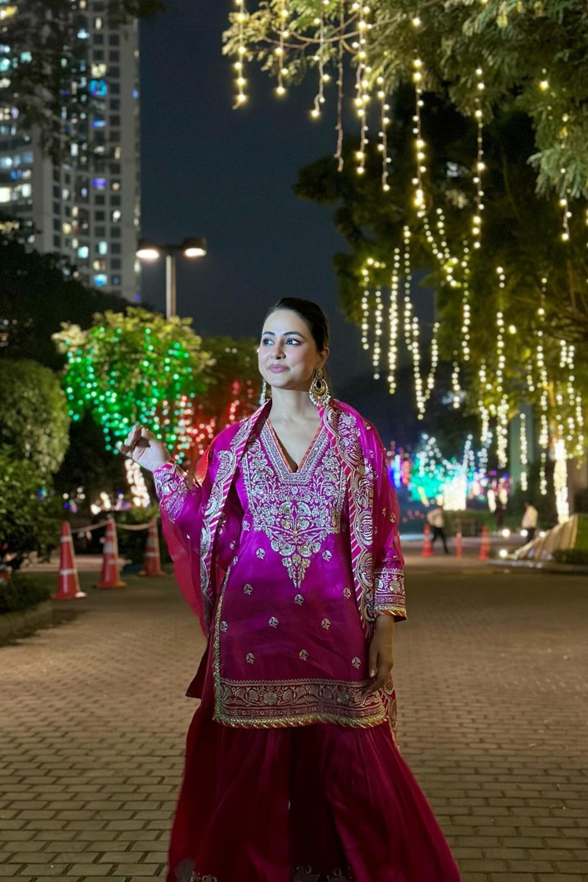 Hina Khan Sharara Set