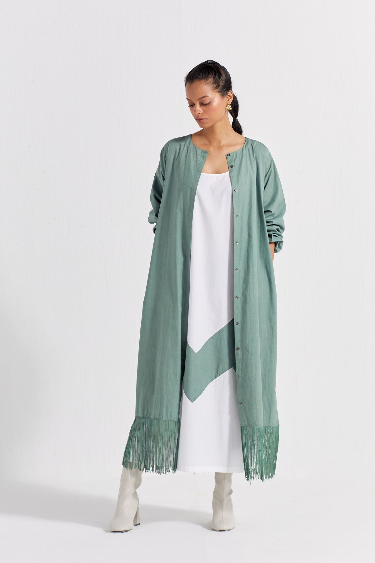 Fringe Back Yoke Jacket