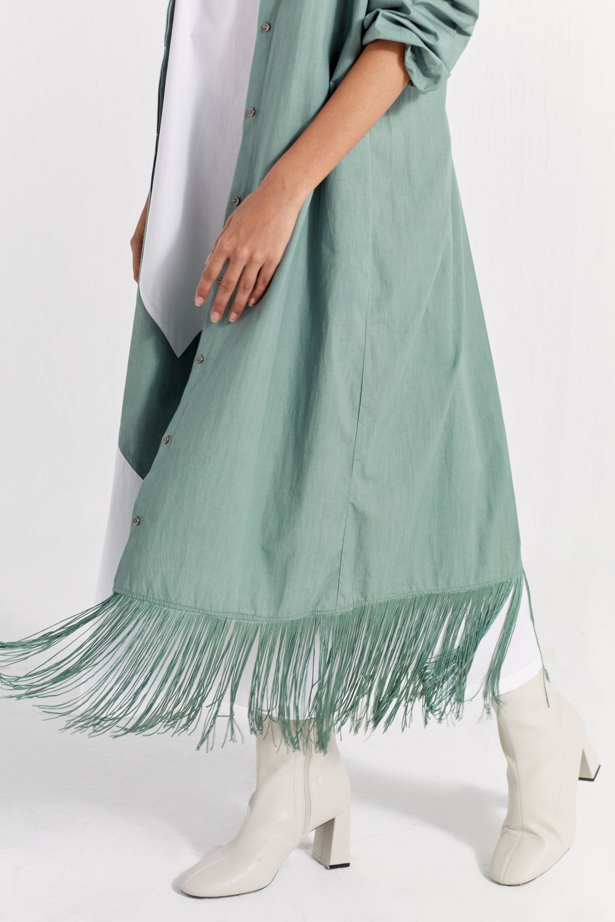 Fringe Back Yoke Jacket Co-ord