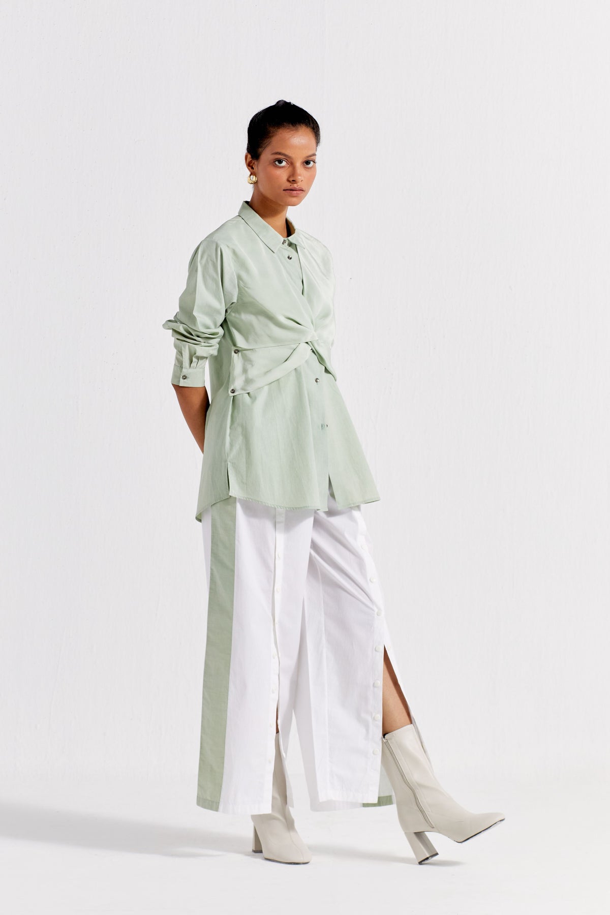 Front Twist Shirt Co-ord