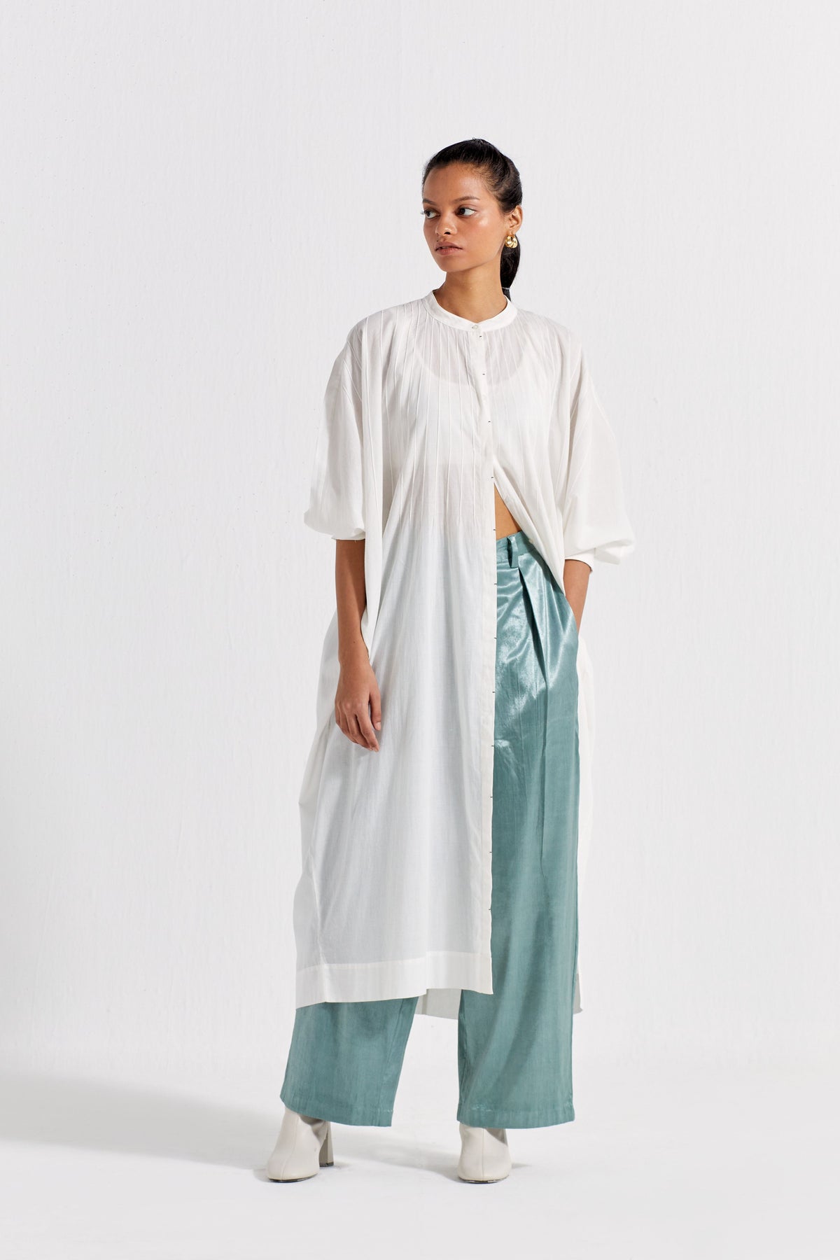 Pintuck Kaftan