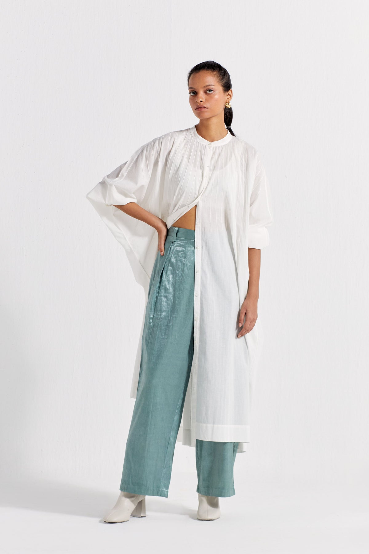 High Waist Pleated Pant