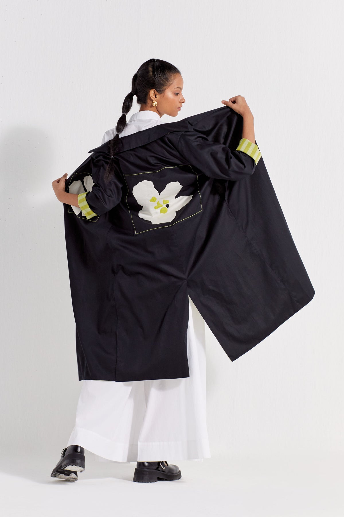 Floral Applique Patch Jacket Co-ord