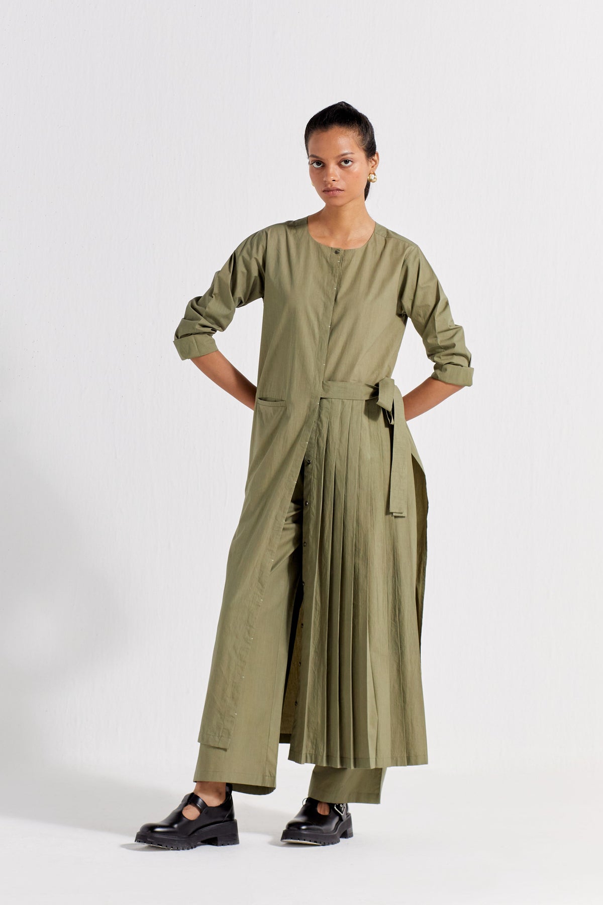 Front Pleat Jacket Co-ord