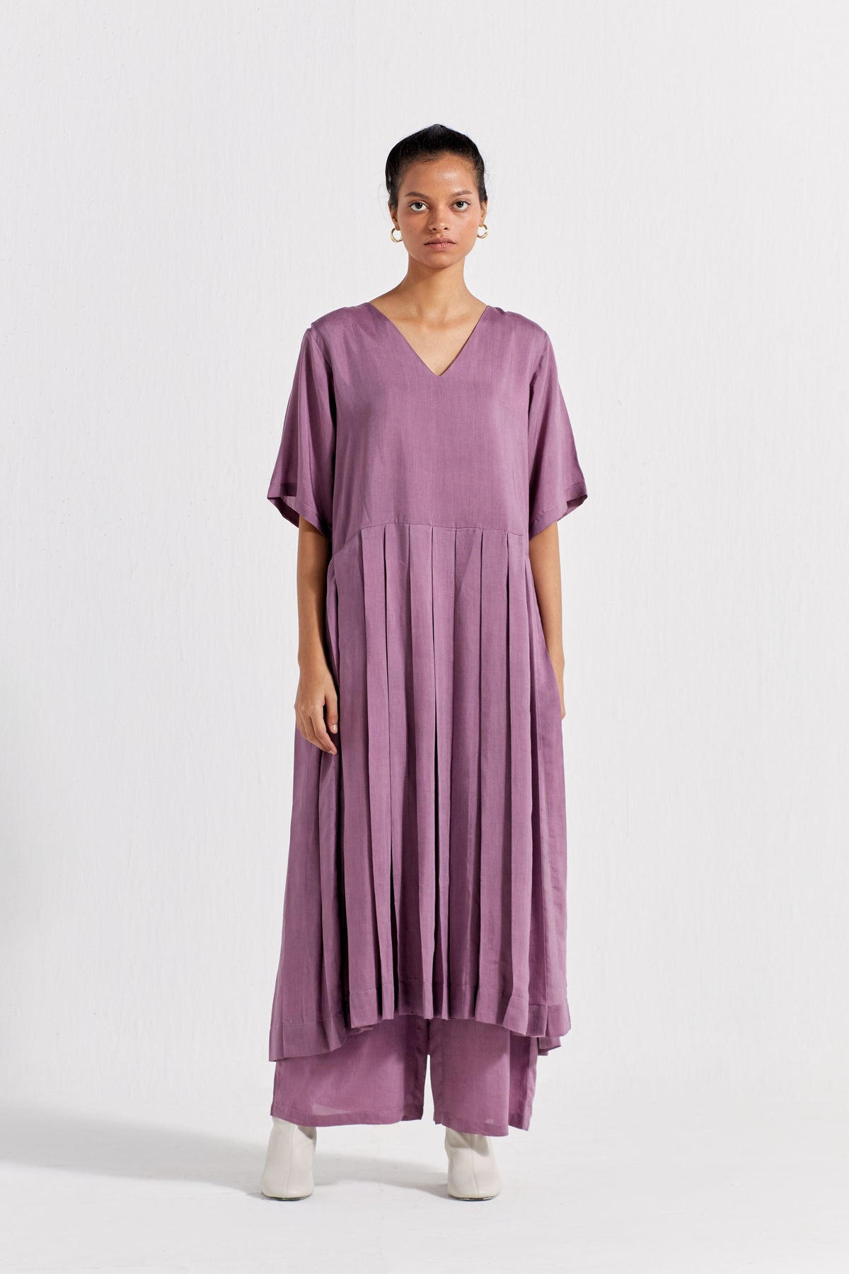 Waist Pleat Tunic Co-ord