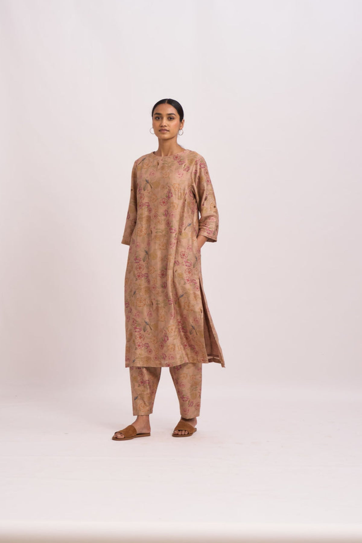 Beige kurta set