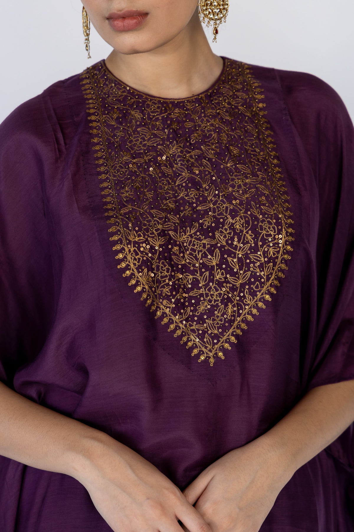 Aubergine Lailaa Kaftan Set