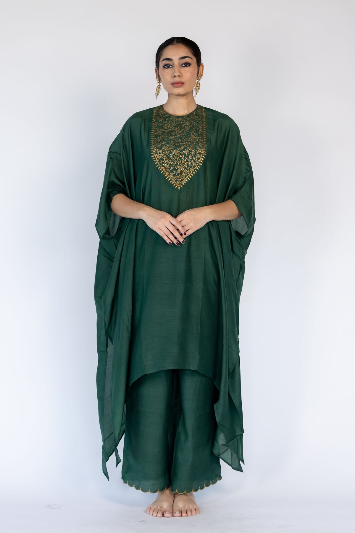 Green Lailaa Kaftan Set