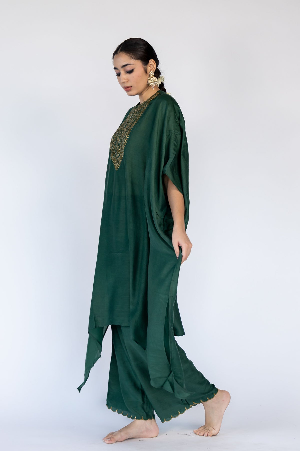 Green Lailaa Kaftan Set