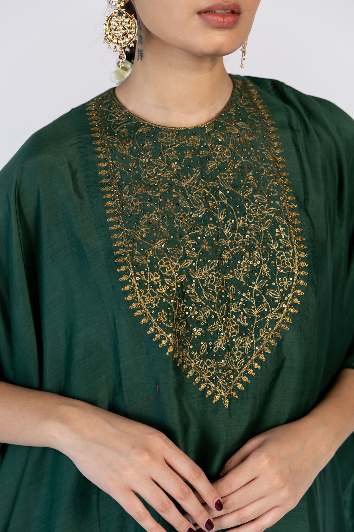 Green Lailaa Kaftan Set