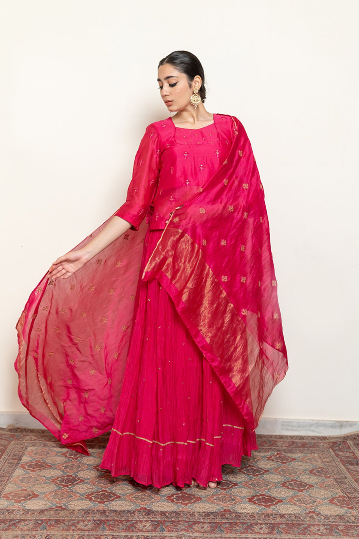 Heer Kanchadi Set With Dupatta