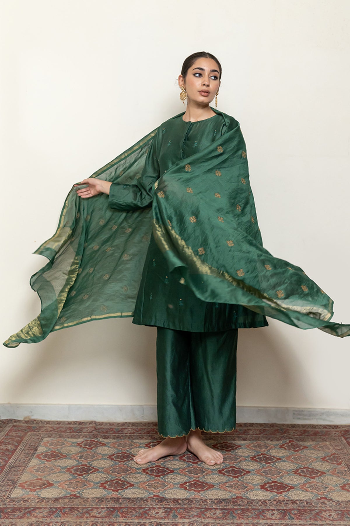 Emerald Green Hoor Odhani