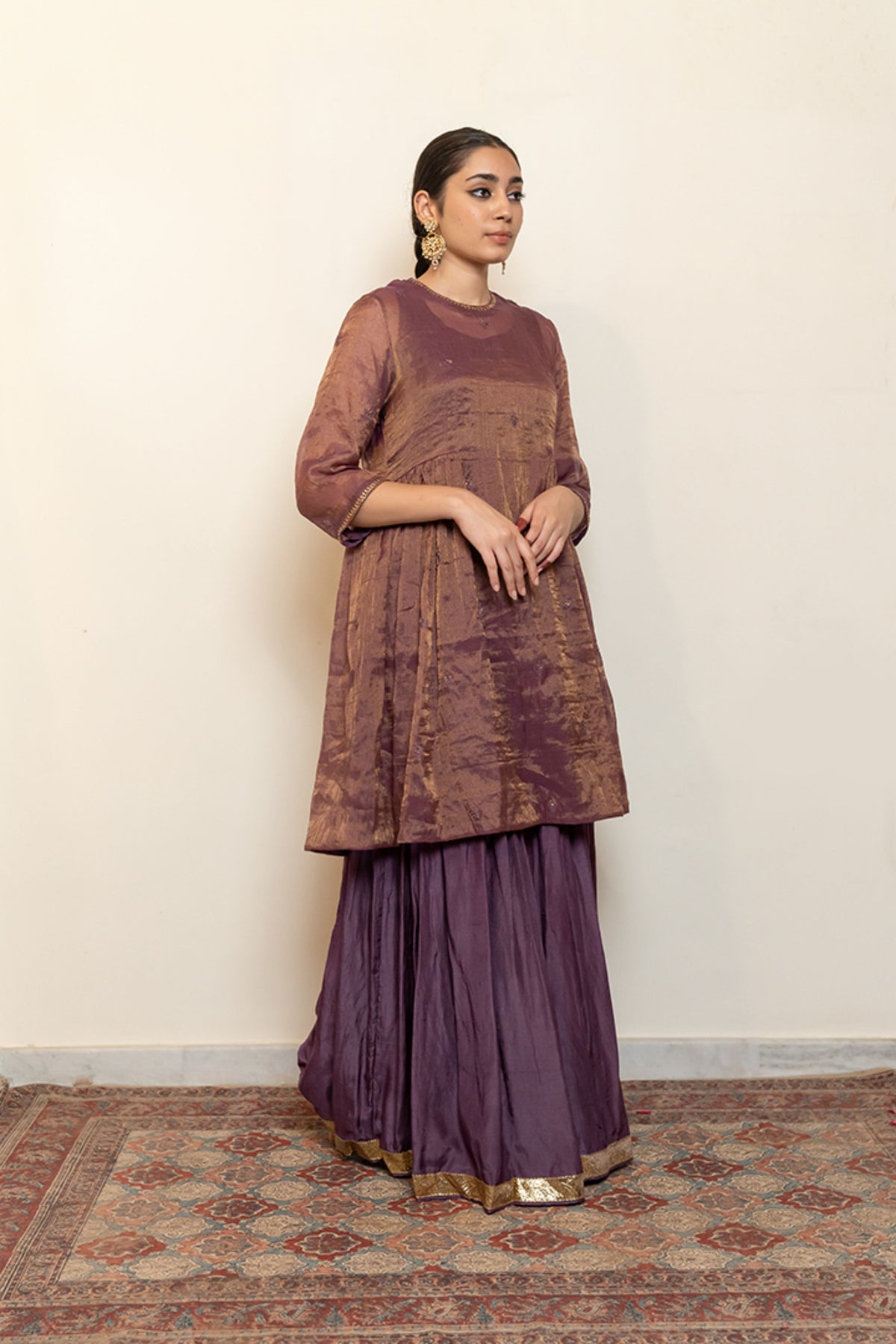 Zareen Gharara Kurta Set