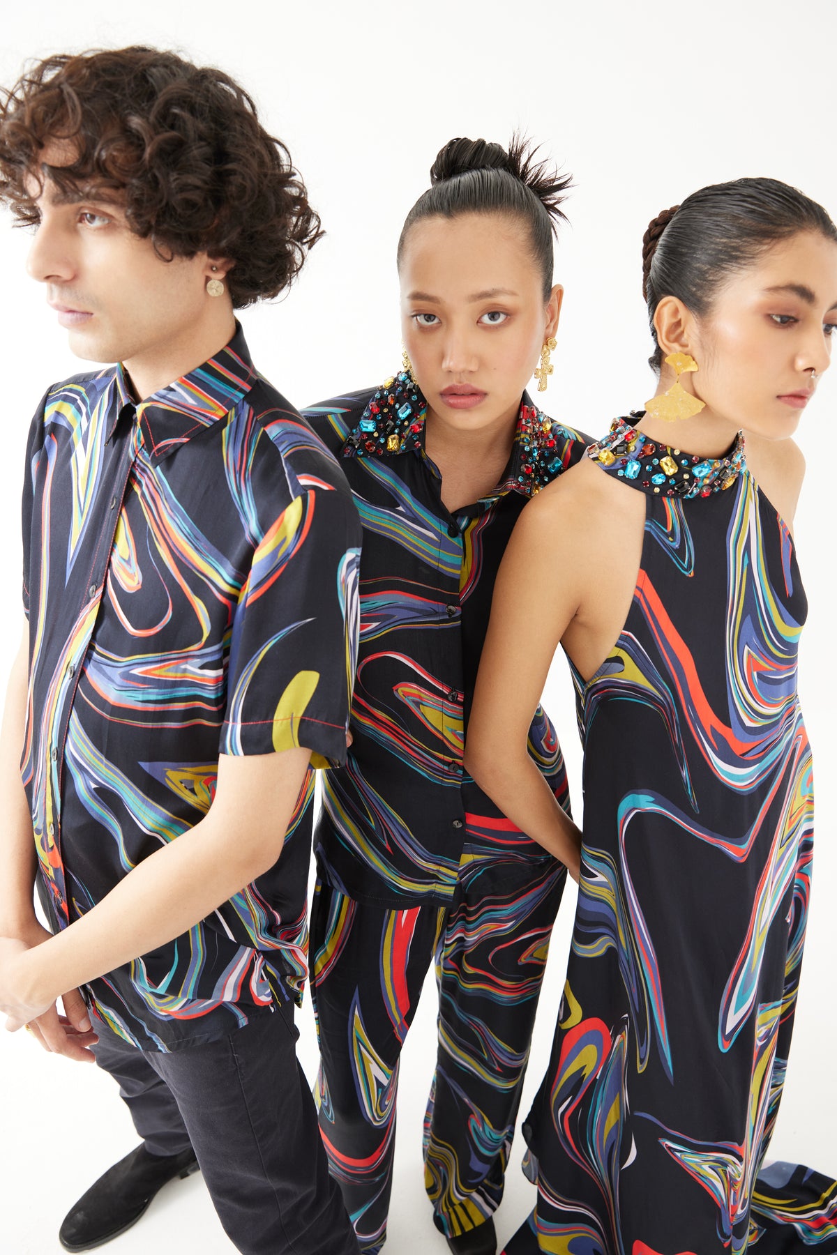 Multi Colour Galaxy Co-ord Set