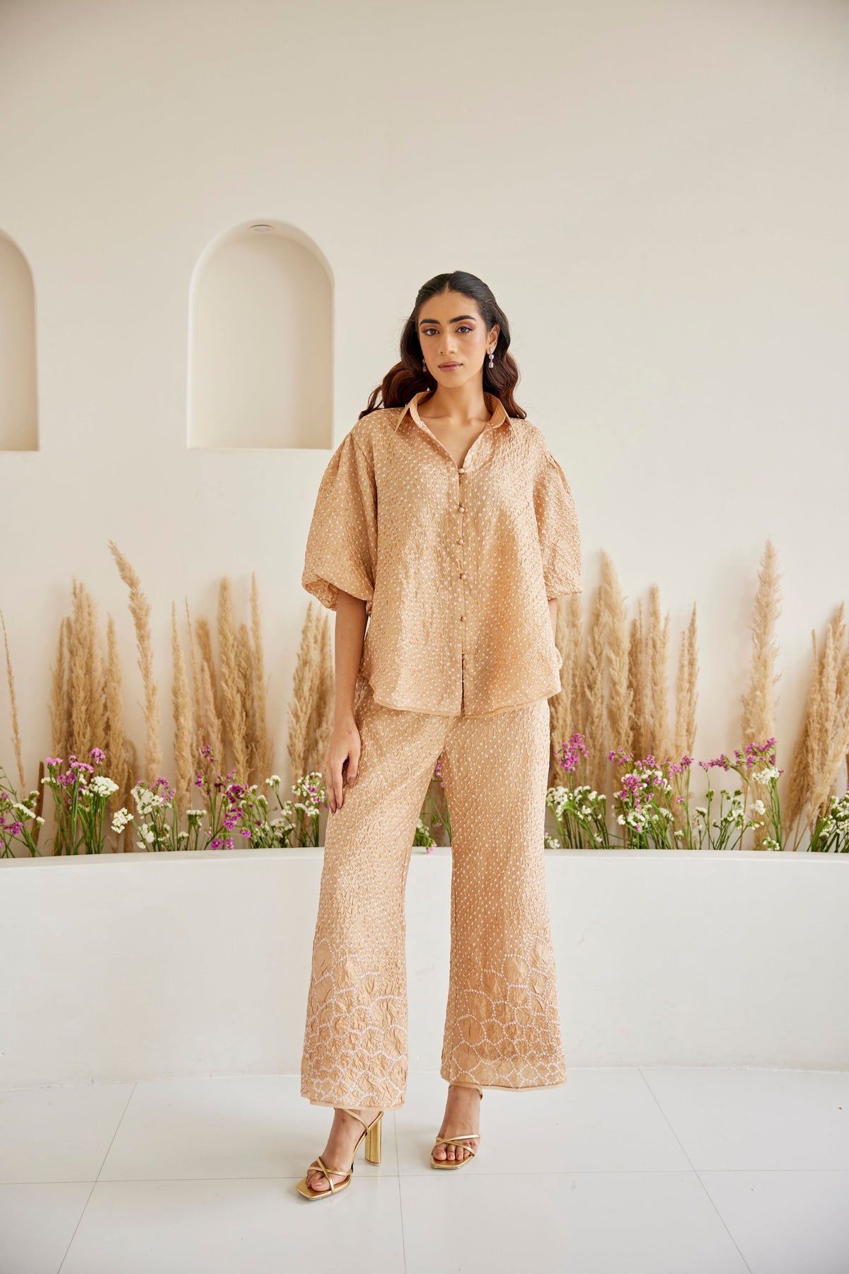 Artisanal Bandhani Tulip Top