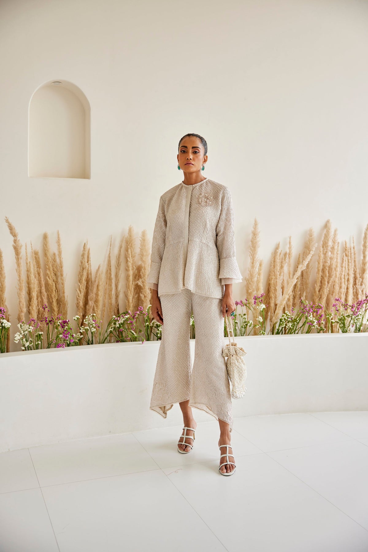 Artisanal Bandhani Peplum Top