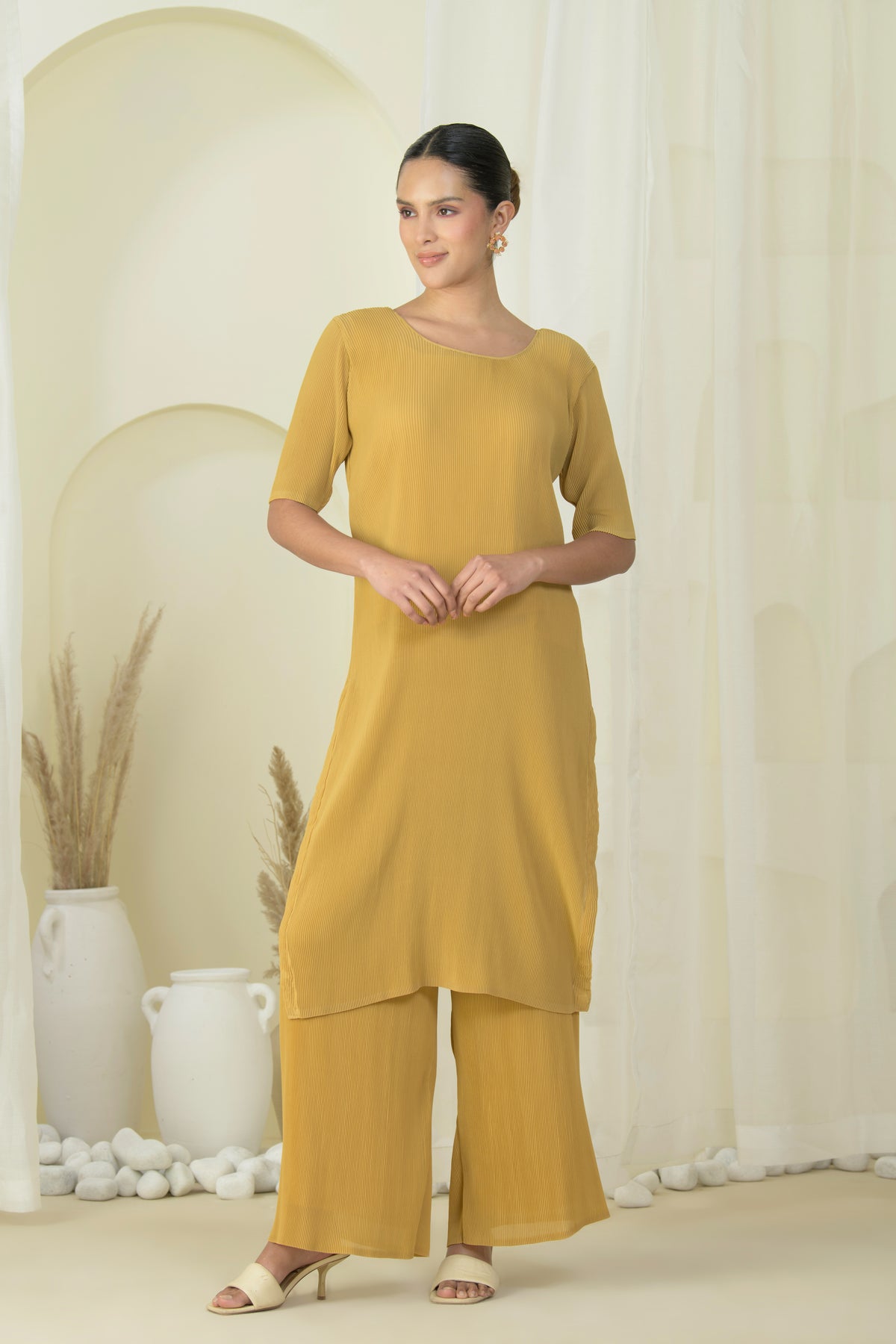 Summer Gold Kurta Set