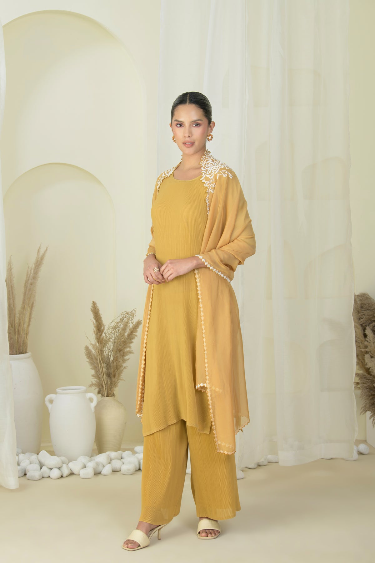 Summer Gold Kurta Set