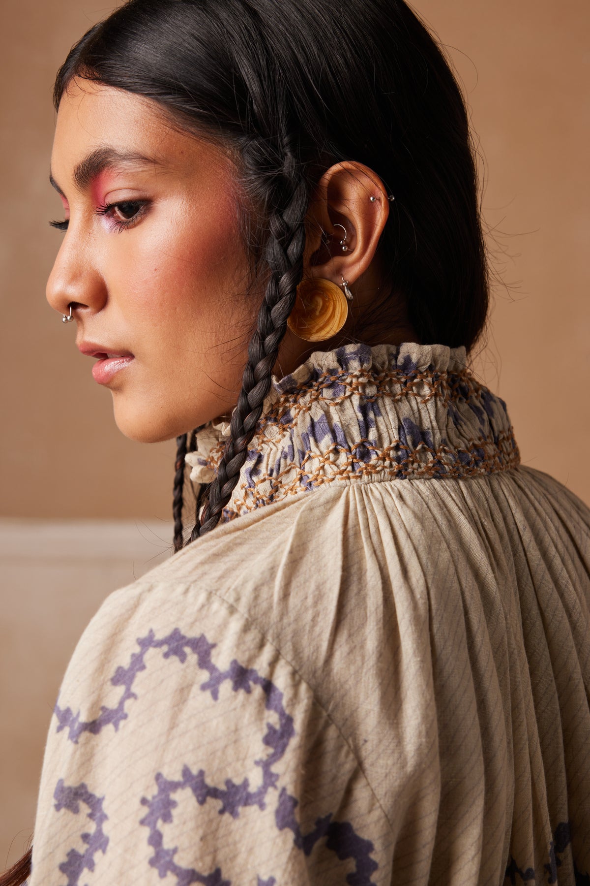 Ivory Spiral Farmer Top