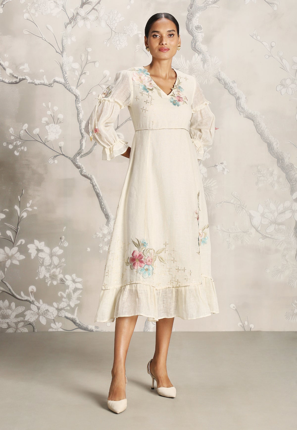 Off White Bed of Roses Dress