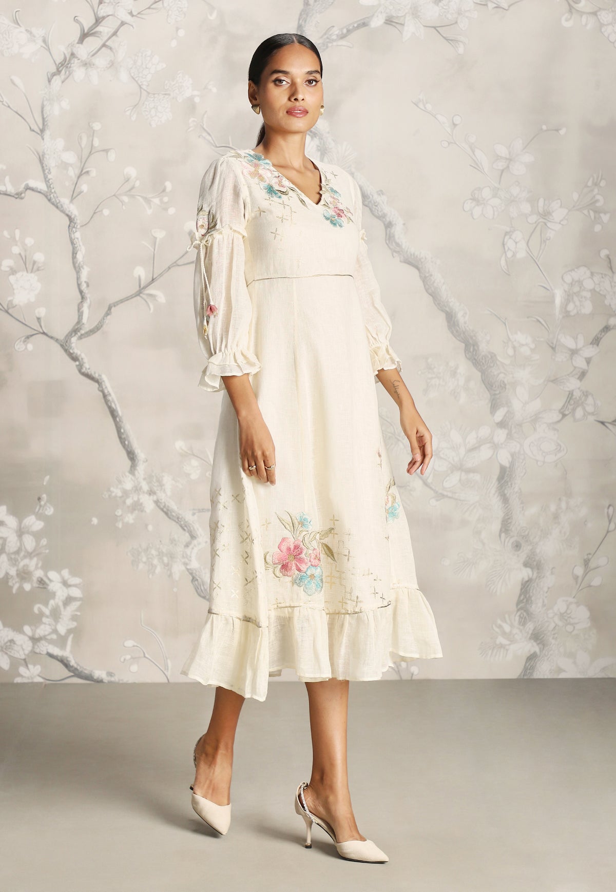 Off White Bed of Roses Dress