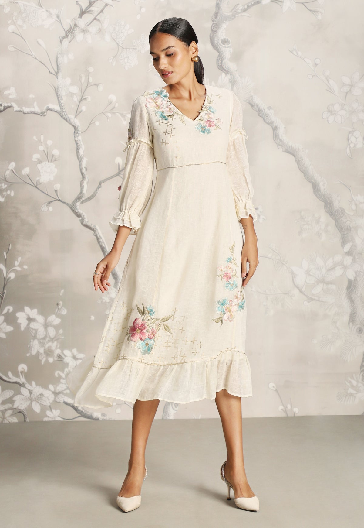 Off White Bed of Roses Dress