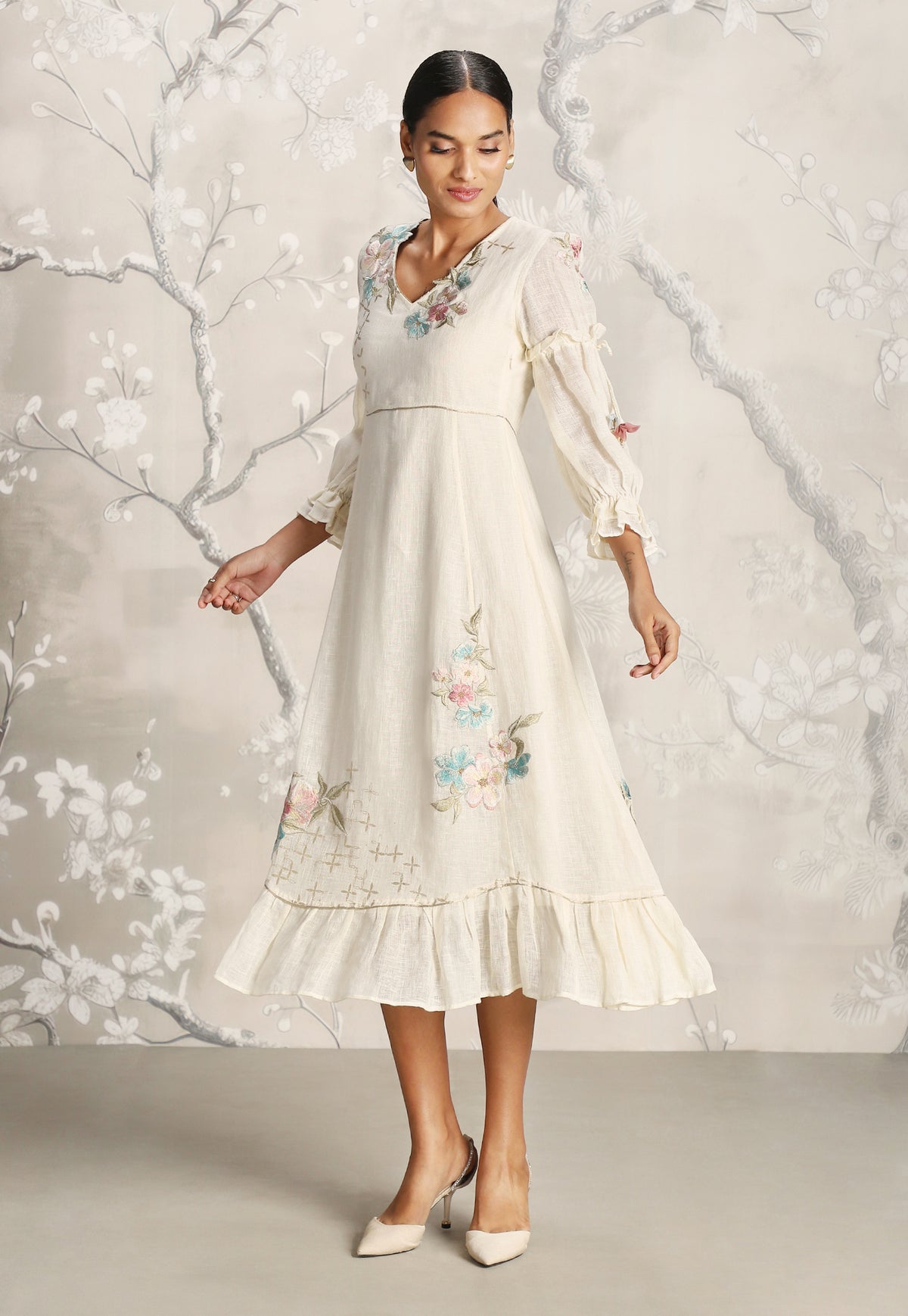 Off White Bed of Roses Dress