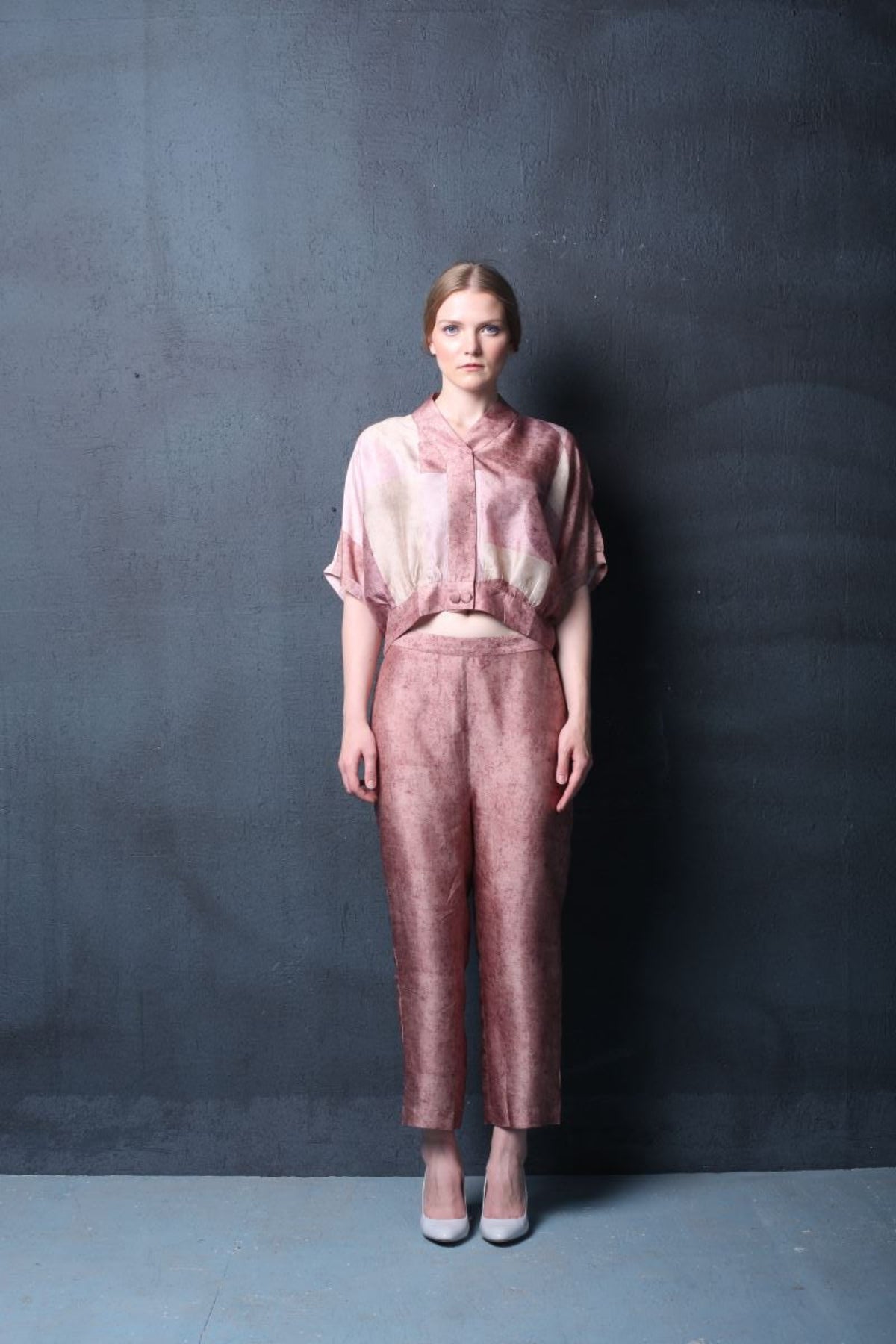 Pink Geometric Print Co-ord Set