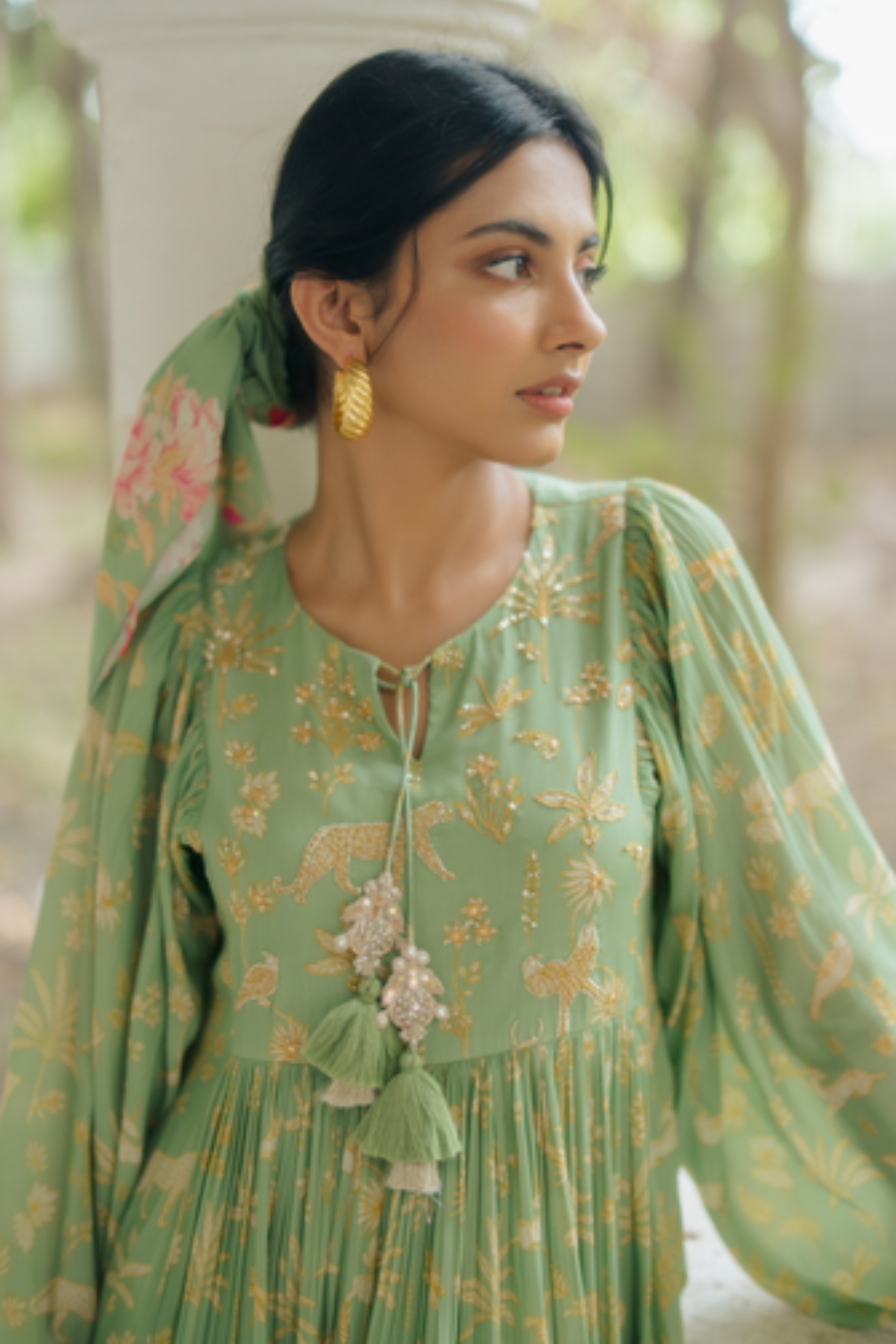 Fern green maxi