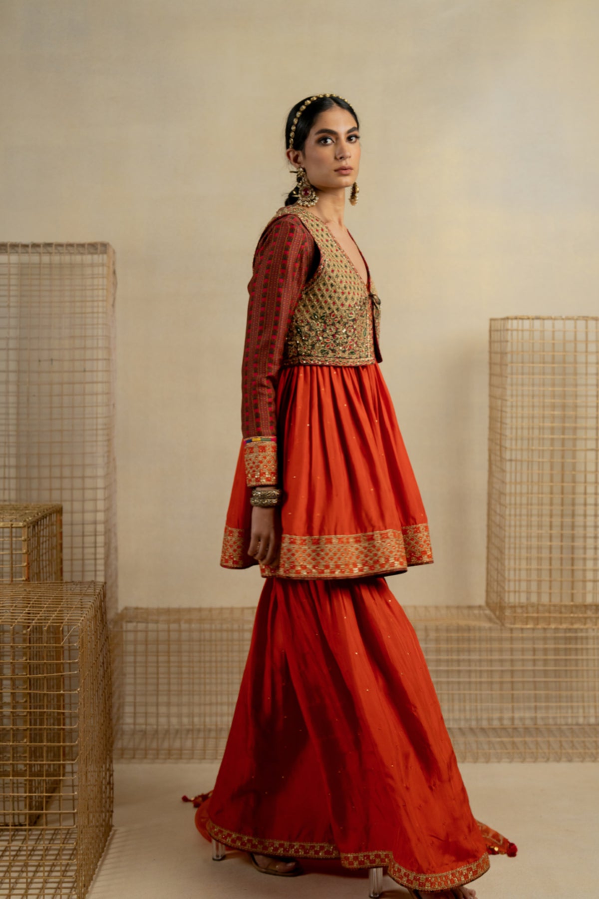 Gulbahar Kesar Sharara Set