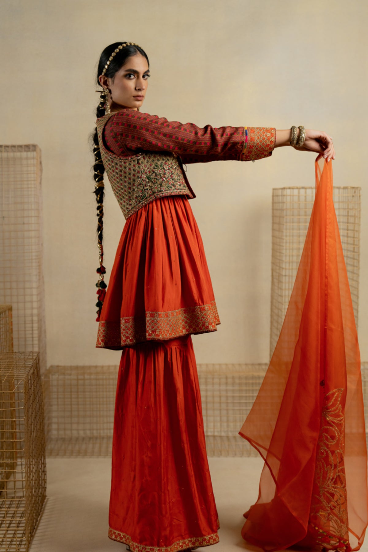 Gulbahar Kesar Sharara Set