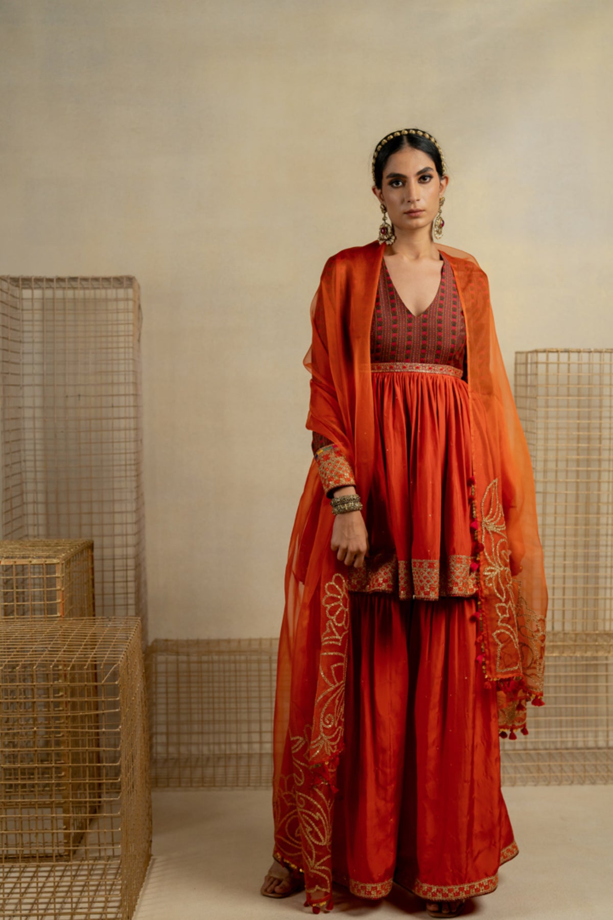 Gulbahar Kesar Sharara Set