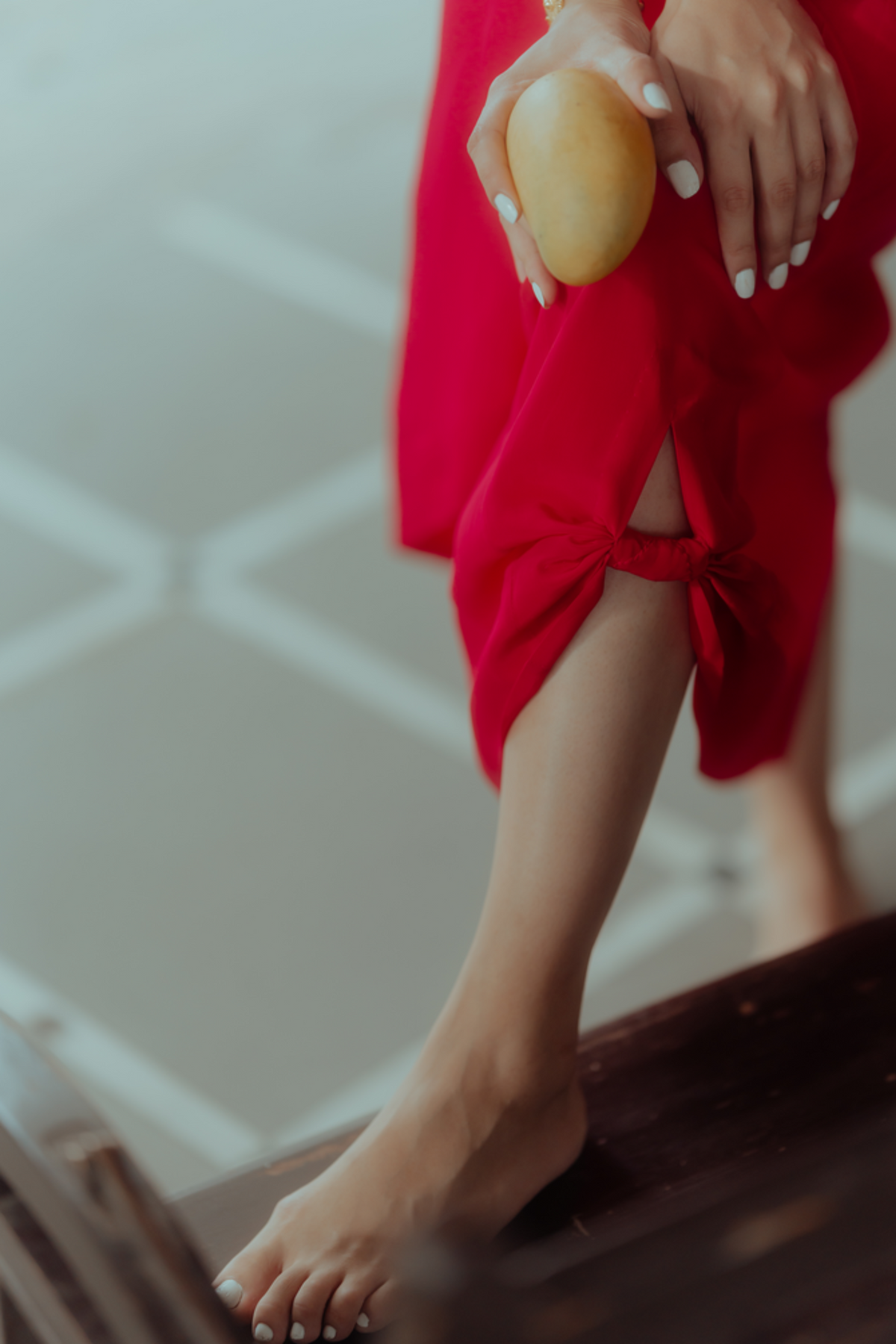 Rani pink draped skirt set