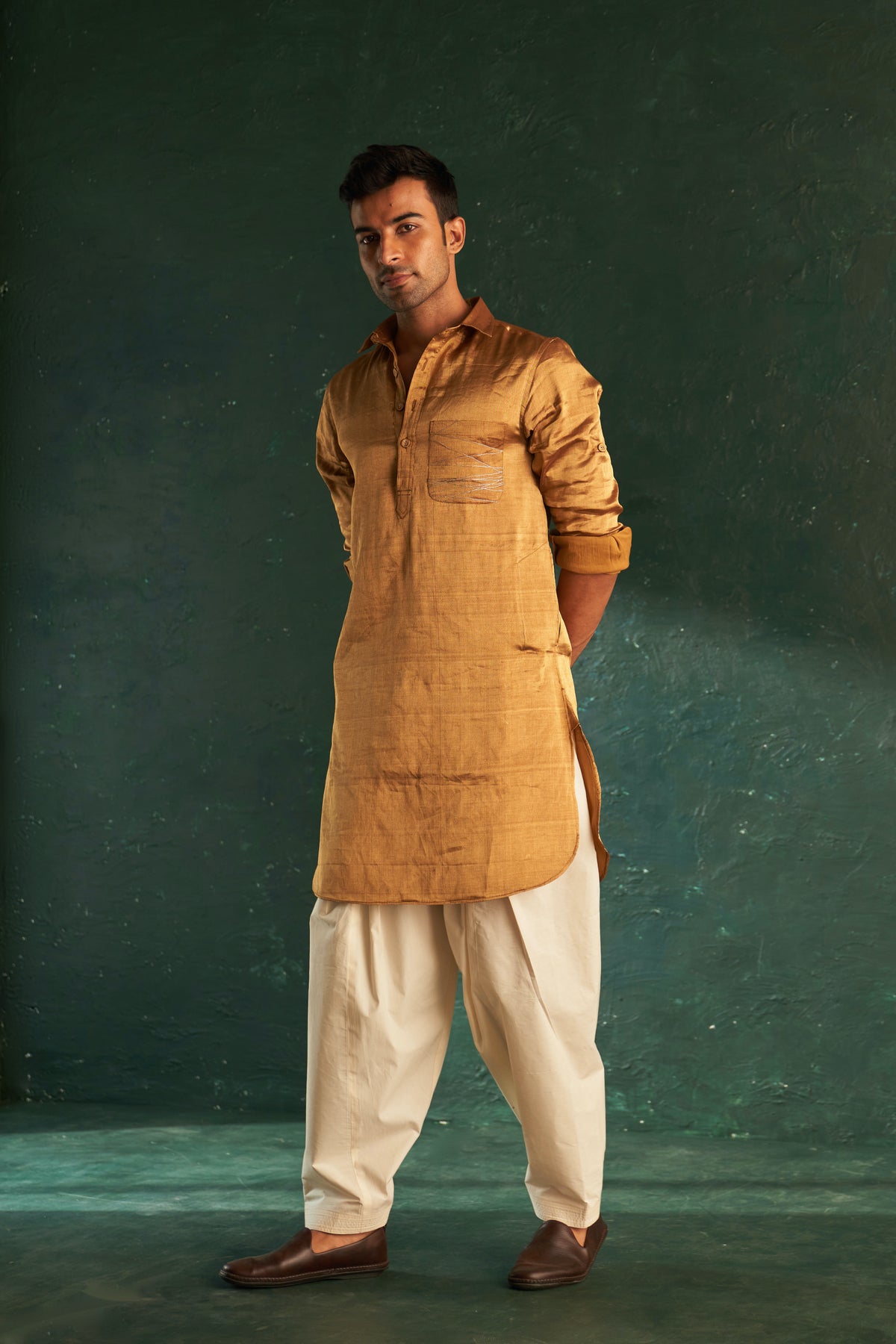Midas Gold Pathani Kurta set
