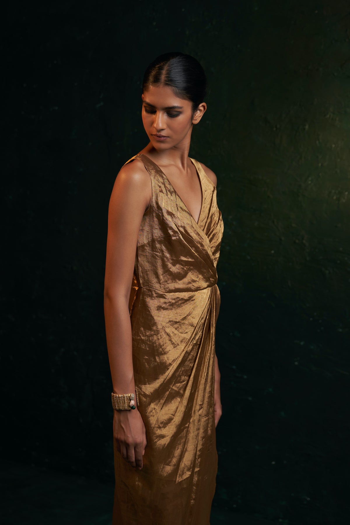 Midas Gold Tissue Dress