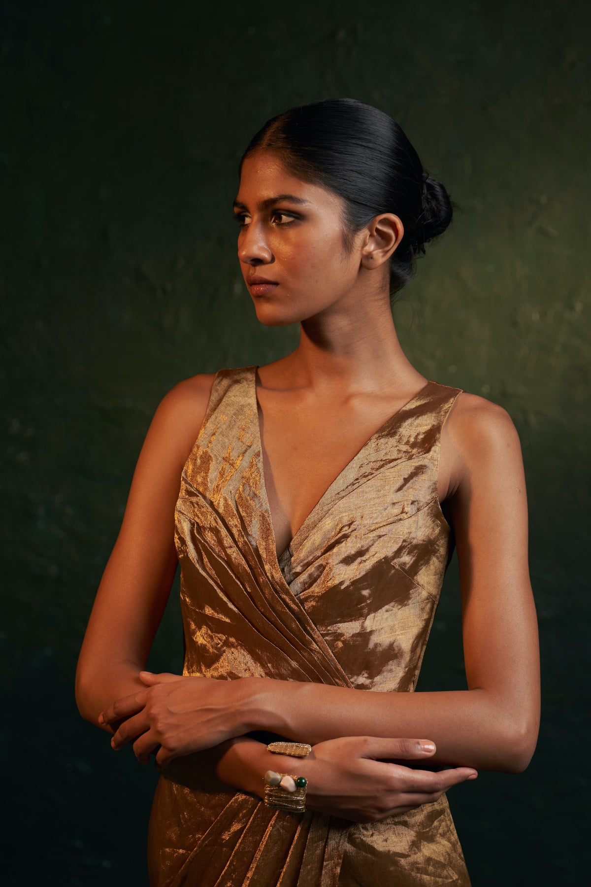 Midas Gold Tissue Dress