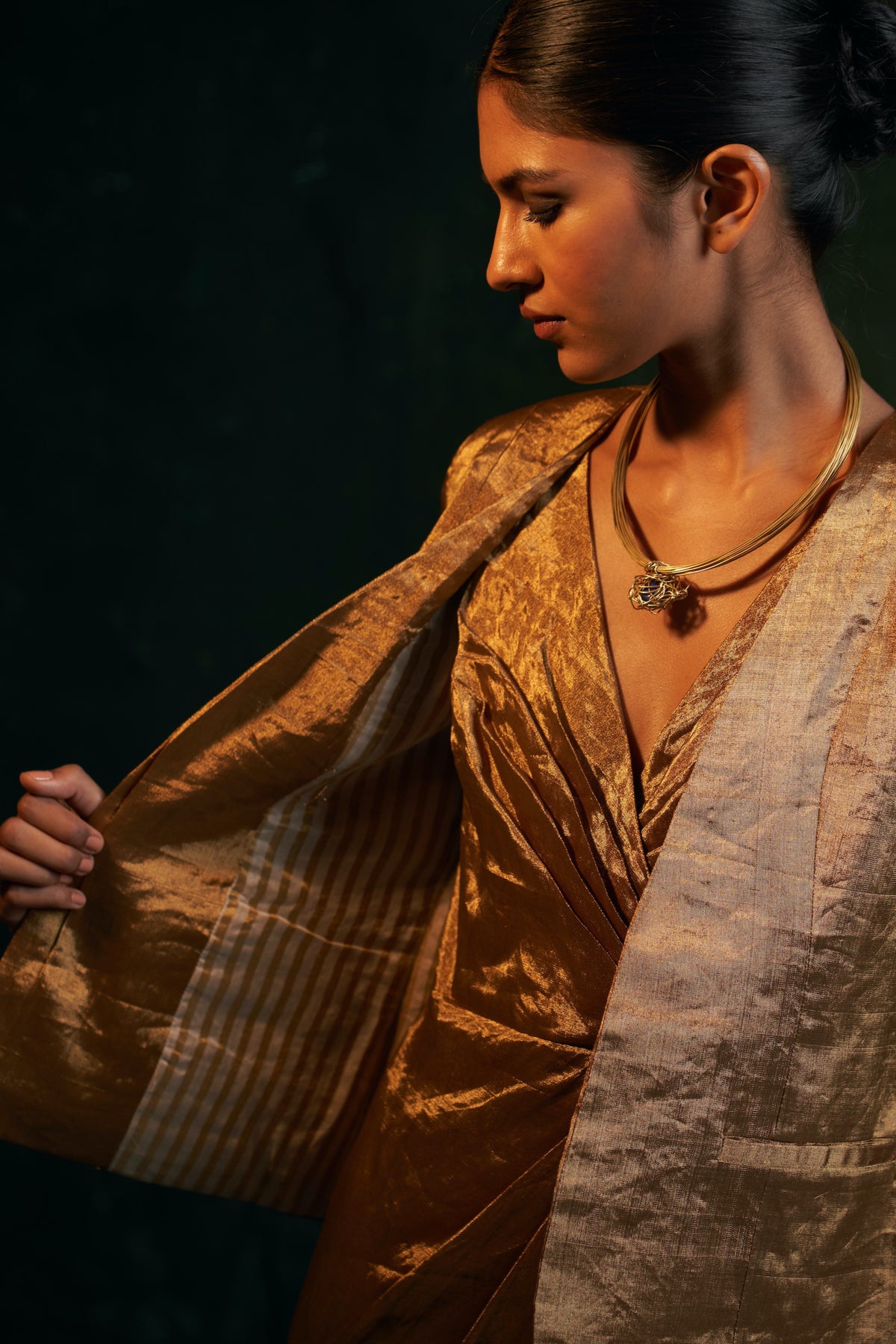 Midas Gold Tissue Blazer