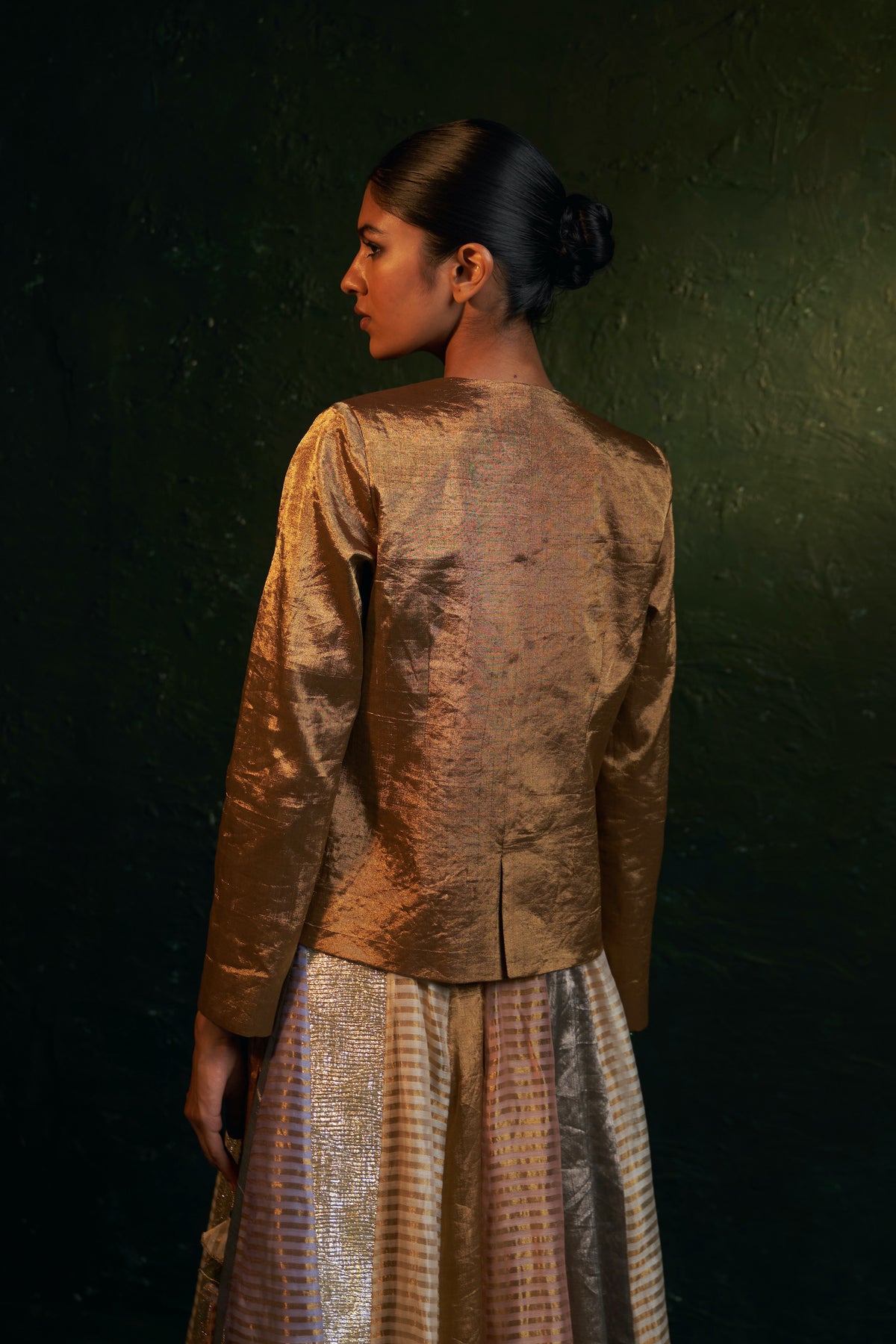 Midas Tissue Lehenga set with Blazer