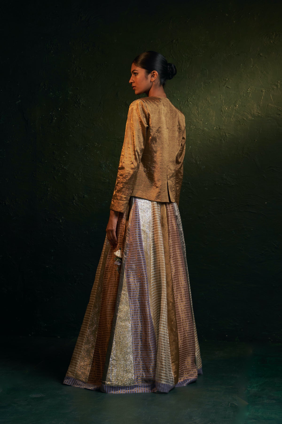 Midas Tissue Lehenga set with Blazer