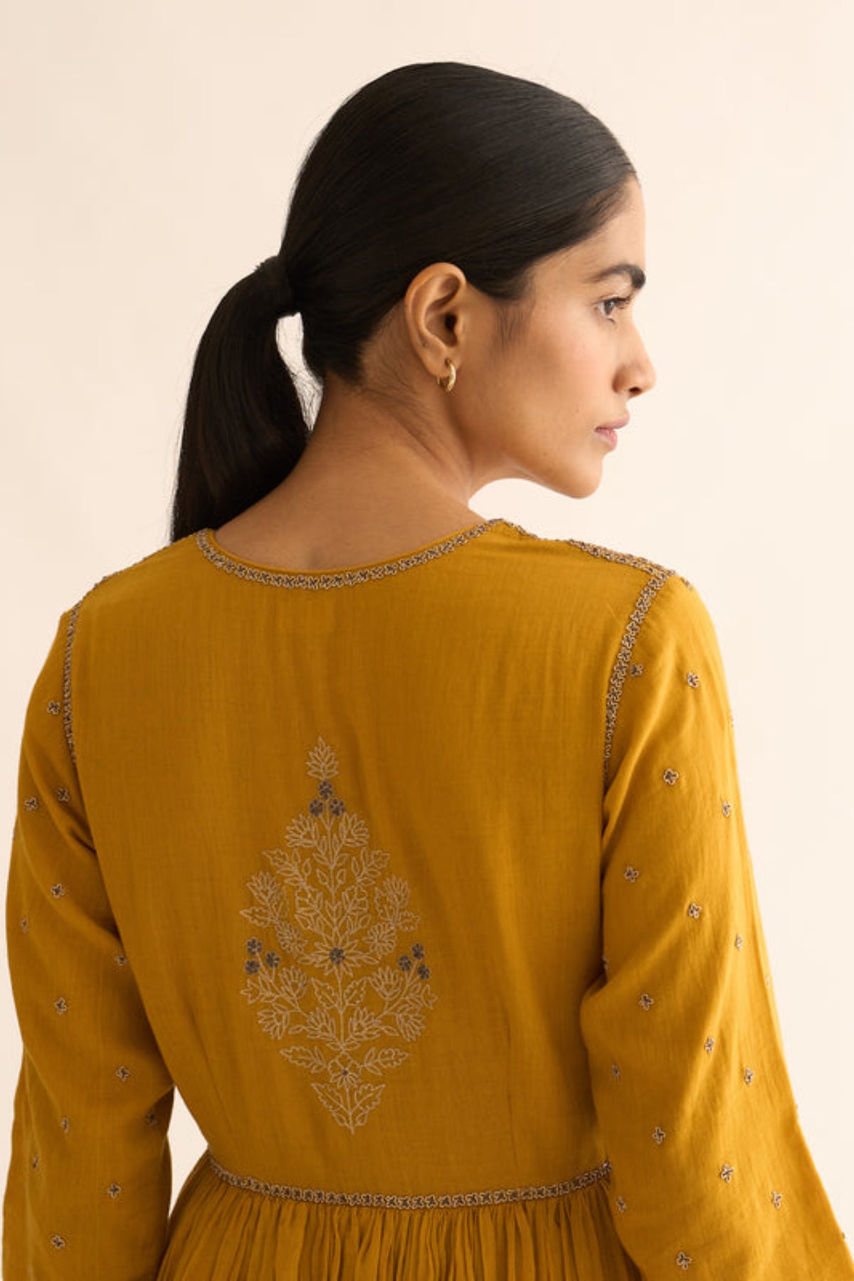 Ojas Mustard Kalidar Kurta Set