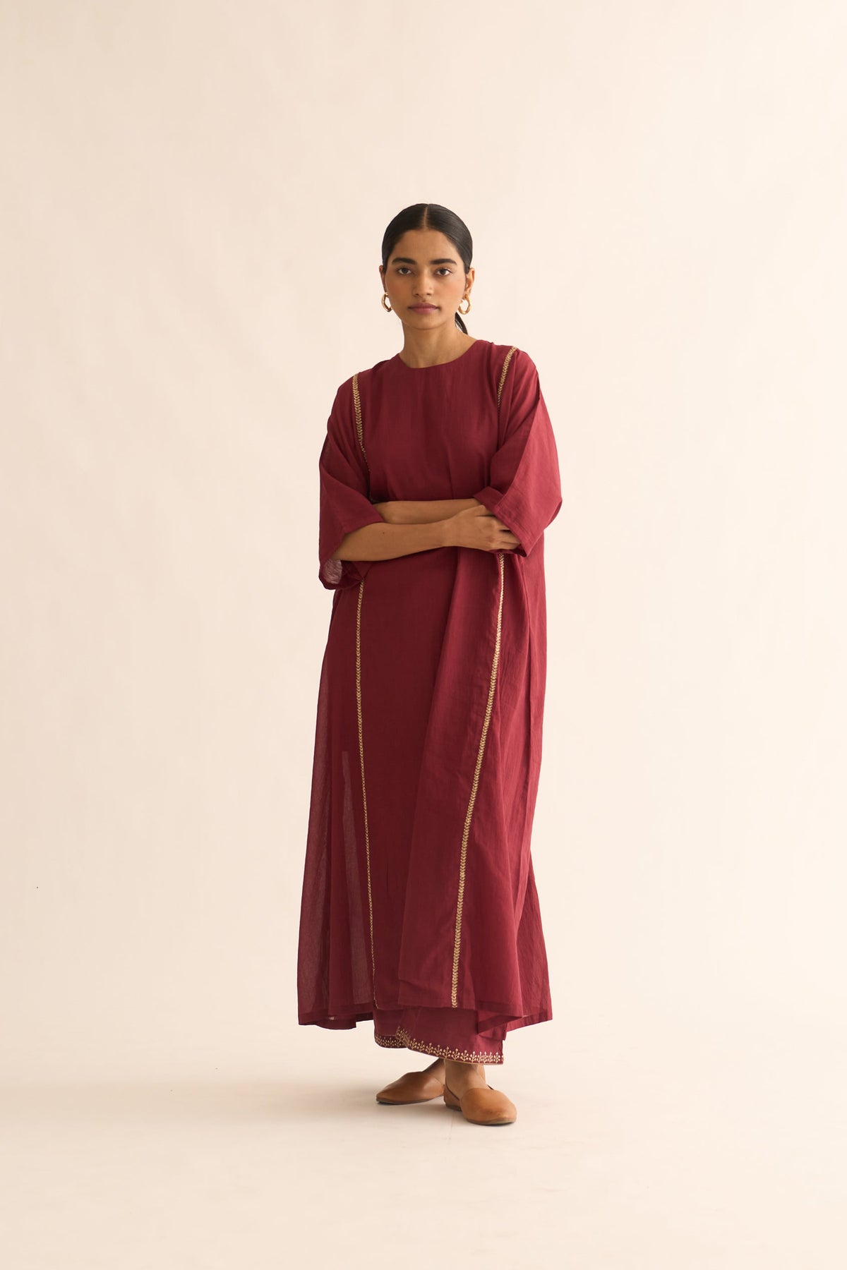 Deep Marsala Albela Set
